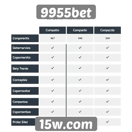 Comparação entre 9955bet e concorrentes do setor